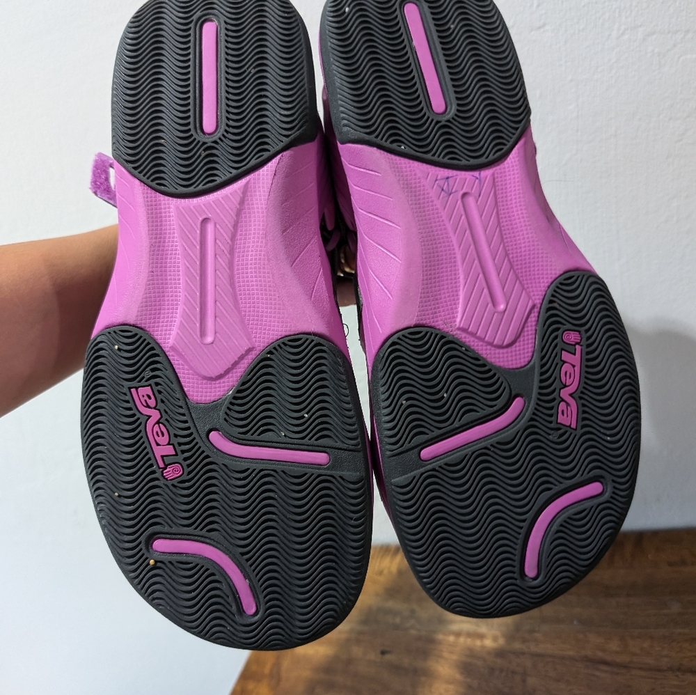 Teva womens adjustable strappy sandals rubber Sole Purple & Gray 1004912 Size 10 - Picture 8 of 9
